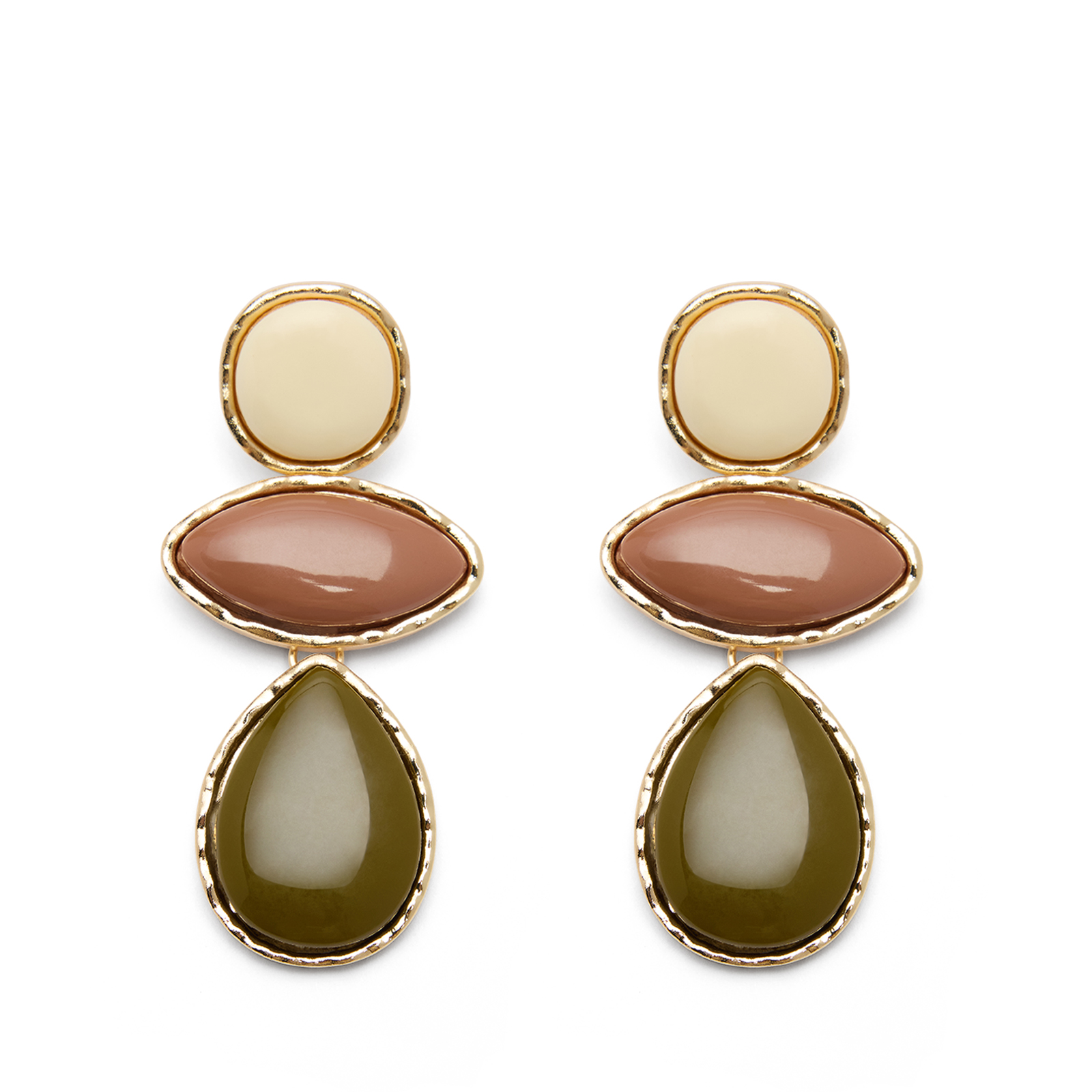 Multicolor statement oorbellen