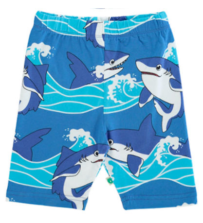 Småfolk Set - Tanktop/Shorts - Brillante Blue m. Haie