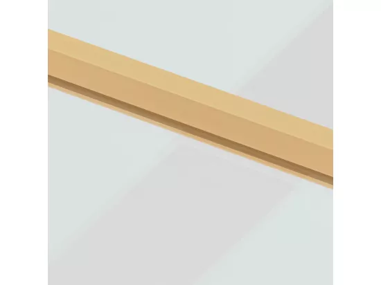 Porte intérieure mince doré verre trempé aluminium