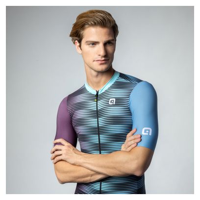Maillot Manches Courtes Alé Dinamica Vert/Violet