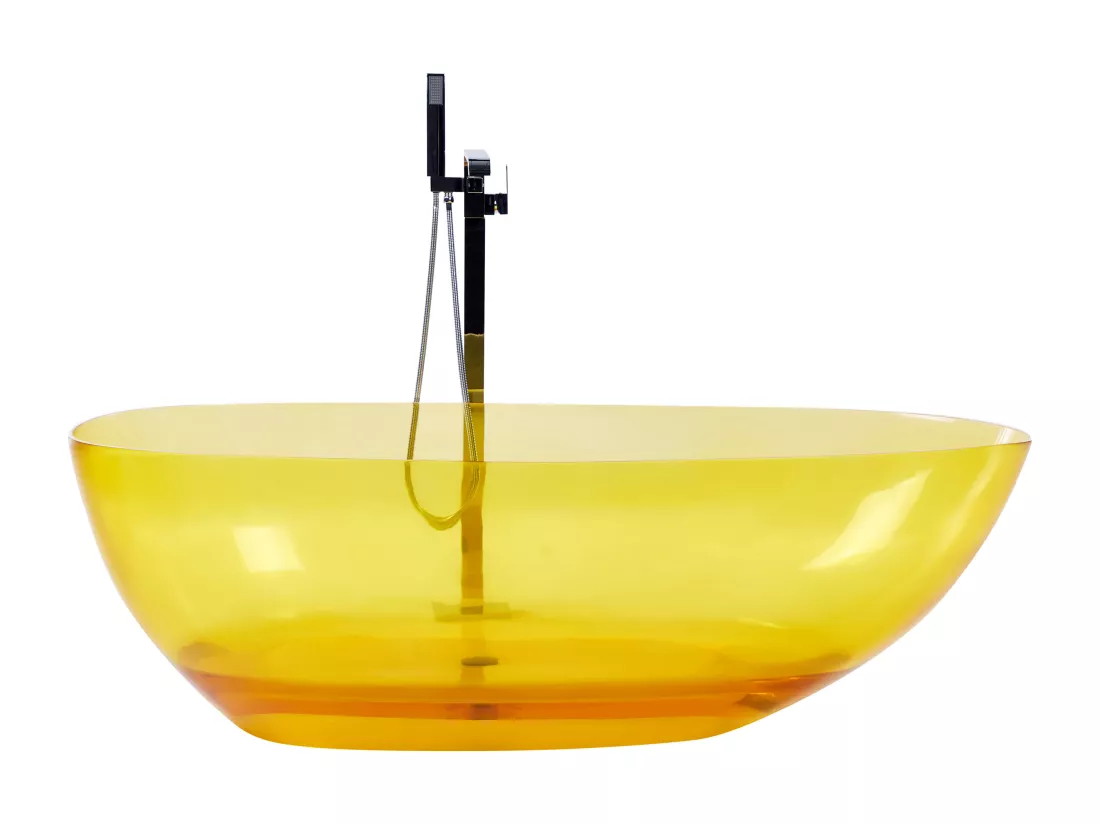 Baignoire îlot jaune 169 x 78 cm BLANCARENA