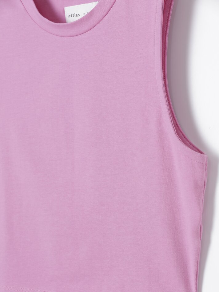 Blusa sem mangas - Rosa chiclete