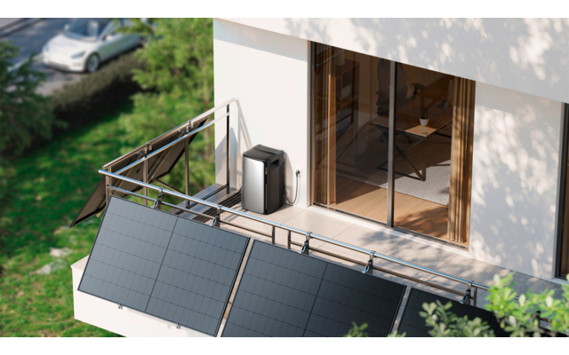 EcoFlow Stream Balkonkraftwerk mit Speicher und Wechselrichter 1,92 kWh