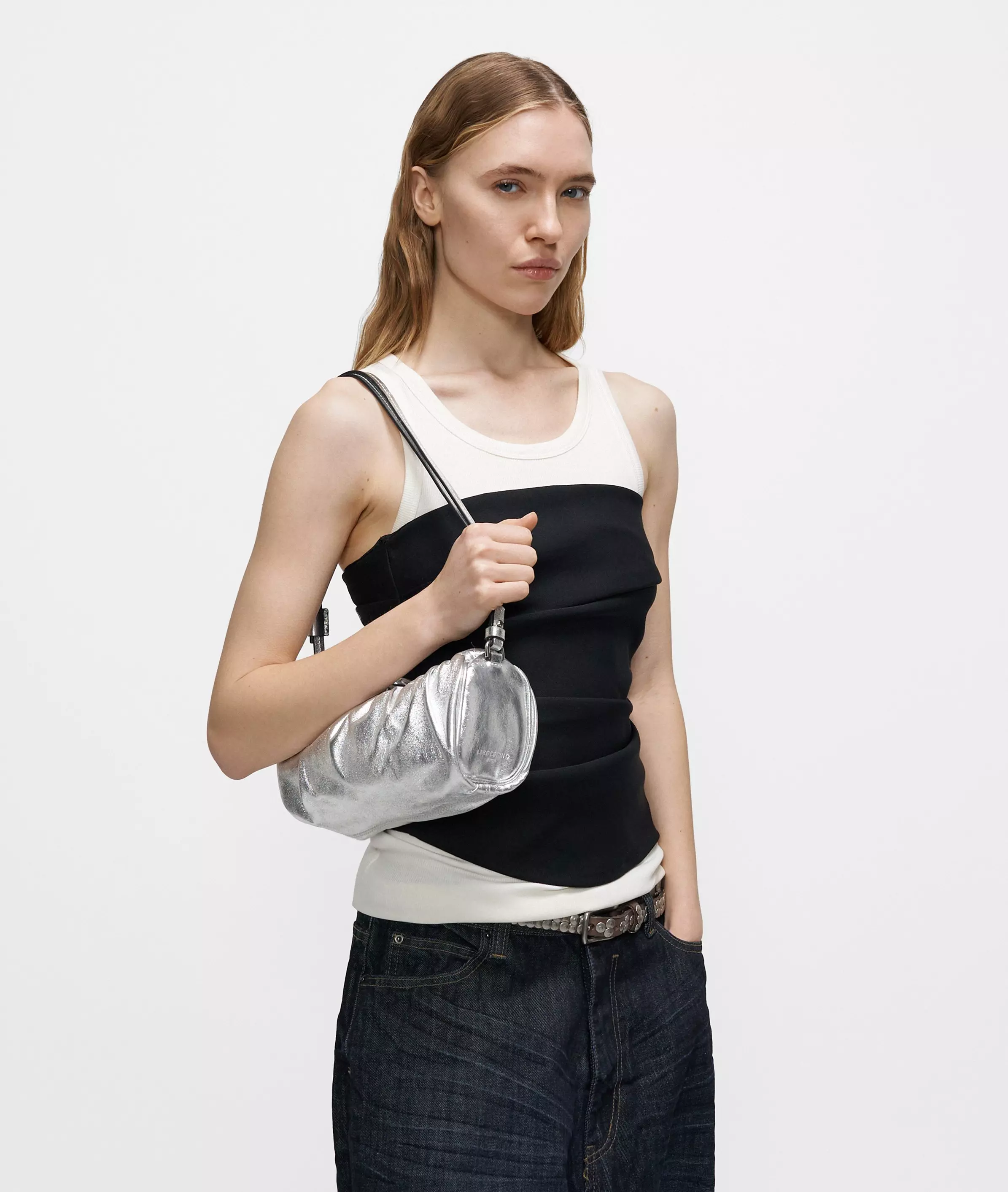 Cloud II Hobo XS Small hobo bag with metallic finish