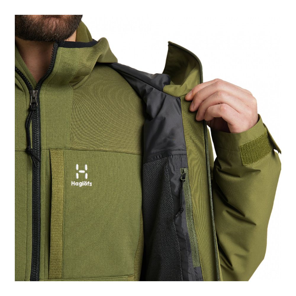 Haglöfs LUMI INSULATED - Veste ski Homme olive green