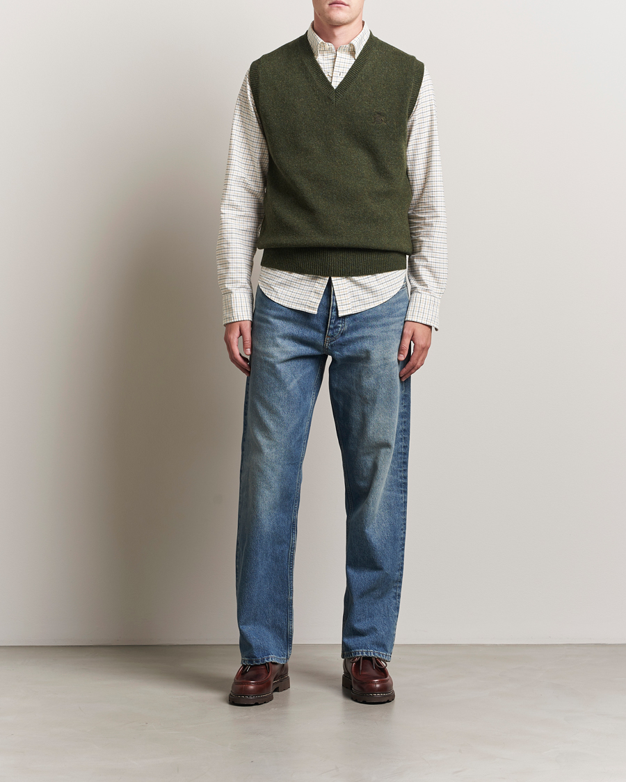 Baracuta Shetland Virgin Wool Vest Beech