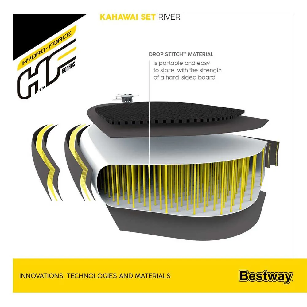 Bestway Hydro-Force Kahawai 10´2´´ Aufblasbares Paddle-Surf-Set