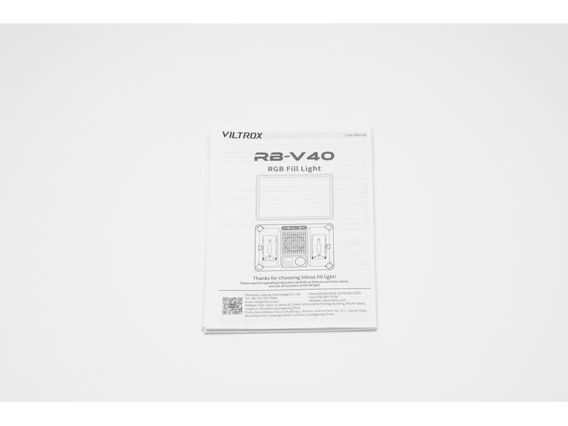 Viltrox Videoleuchte RB-V40 LED Light Panel 40W Led-Panel-Licht