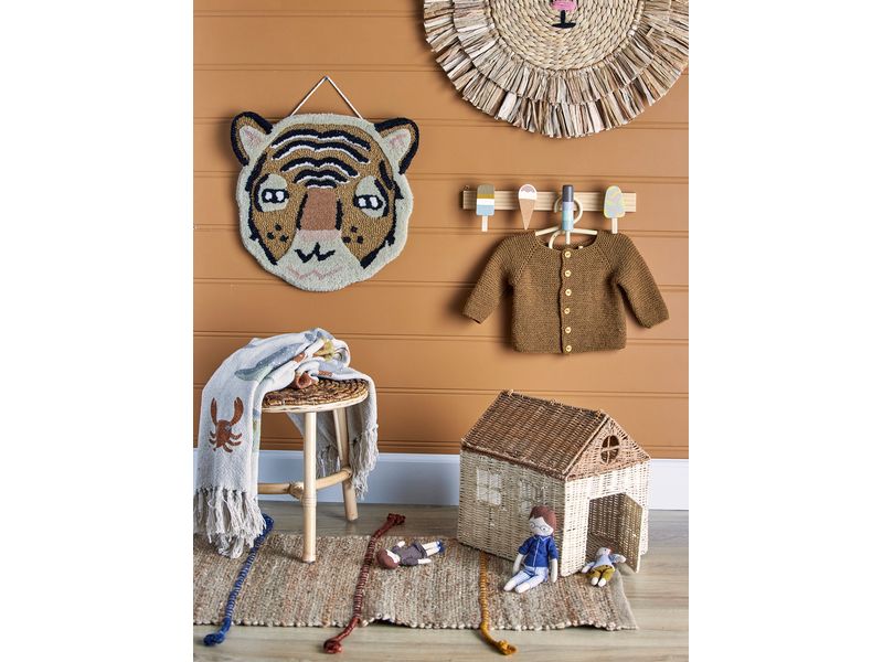 Bloomingville Garderobe Zyon Braun, FSC100%, Beech Garderobe mit Haken