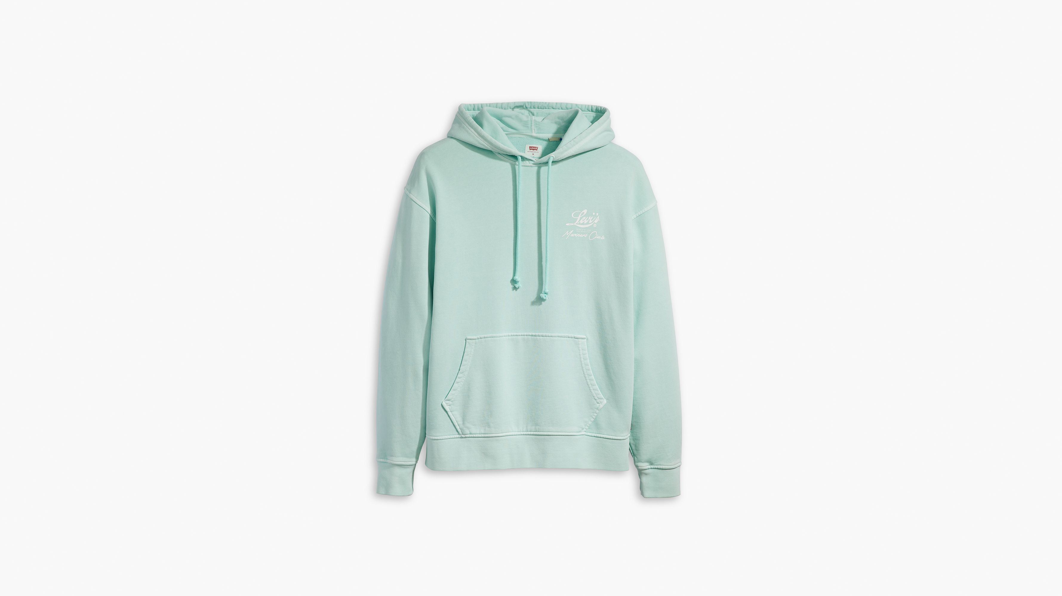 Sweat à capuche graphique Relaxed - Brin Palm Tree Hoodie Garment Dye Clearwater - Bleu
