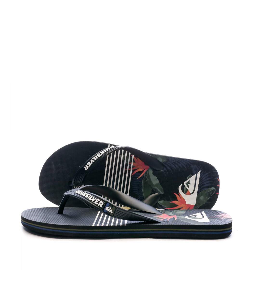 Tongs Noir Homme Quiksilver Molokai Jungle Swell