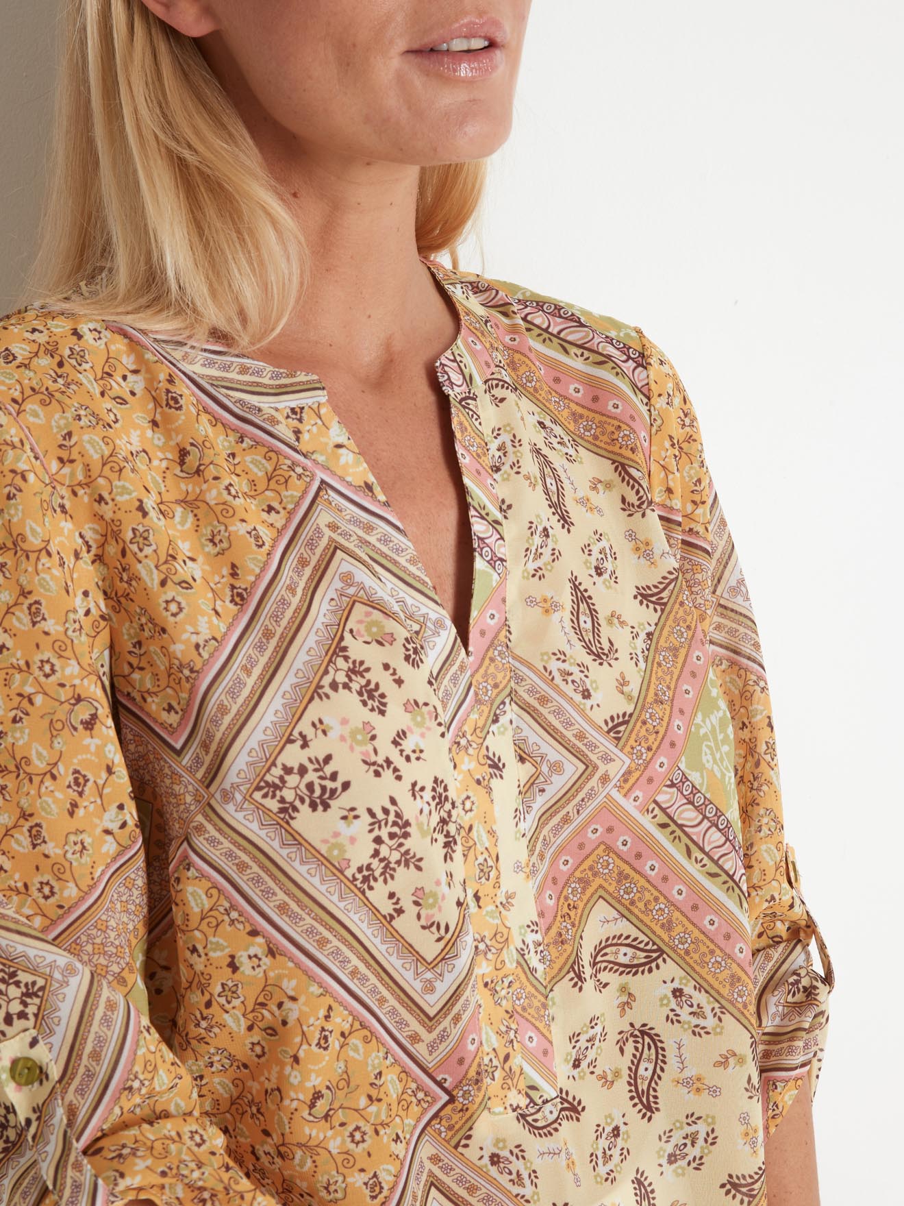 Blouse en crêpe georgette