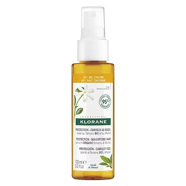 Klorane Monoï & Tamanu Huile Capillaire Protection Soleil 100ml