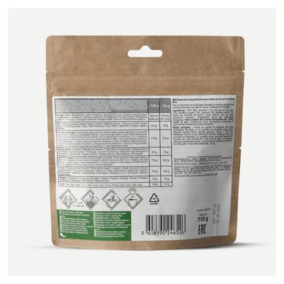 Repas lyophilisé végétarien Decathlon Nutrition Dahl au riz & lentilles Bio - 110g
