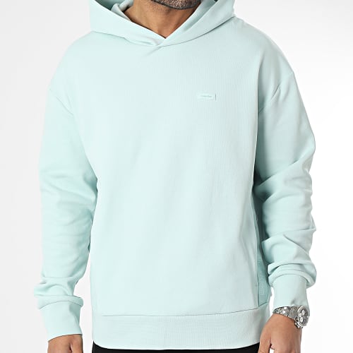 Sweat Capuche Logo Tape Comfort 1100 Vert Clair