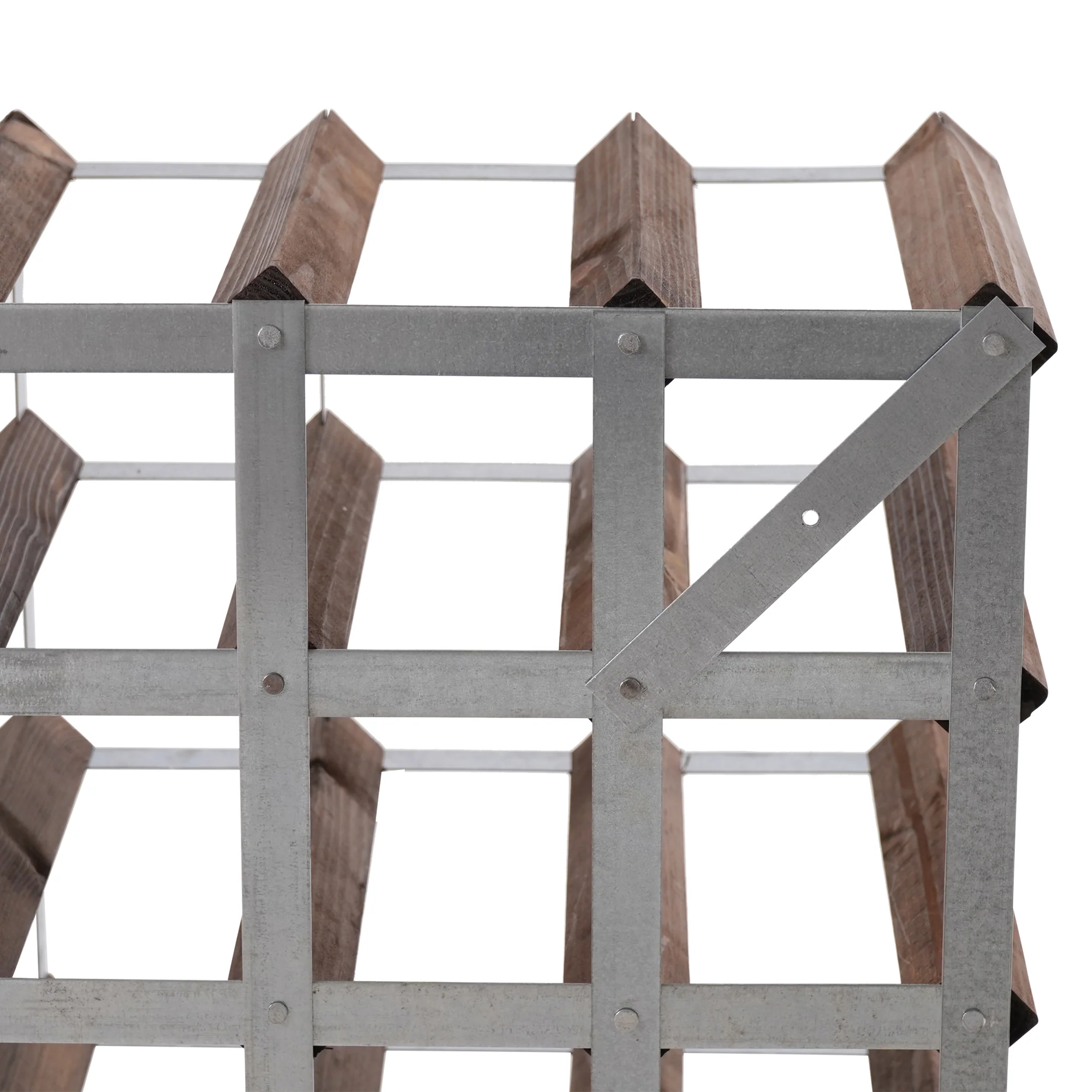 Traditional Wine Rack  Vinreol, 30 flasker - mørk eg