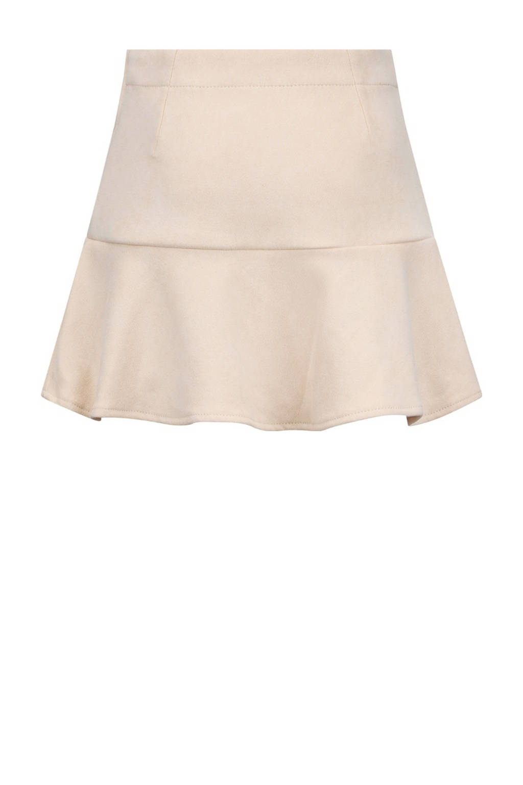 Retour Jeans suede korte rok ecru