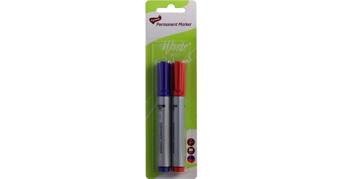 Kyome Permanent Marker blau rot 3 mm