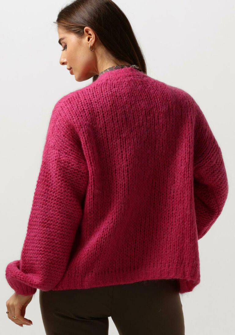 SUMMUM roze summum vest oversized cardigan mohair blend knit