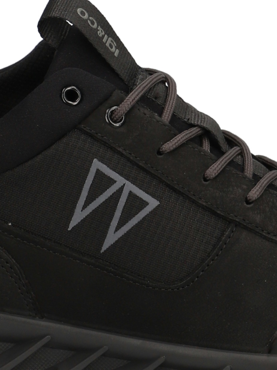 Lederkombination Sneaker Mid Cut