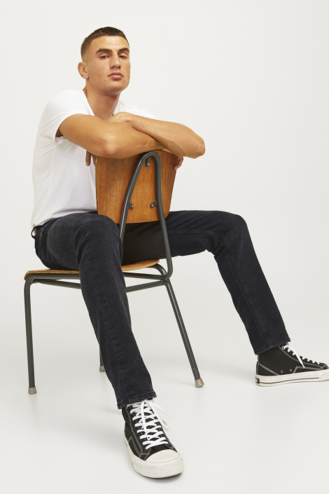 JJ Rebel zwarte heren jeans