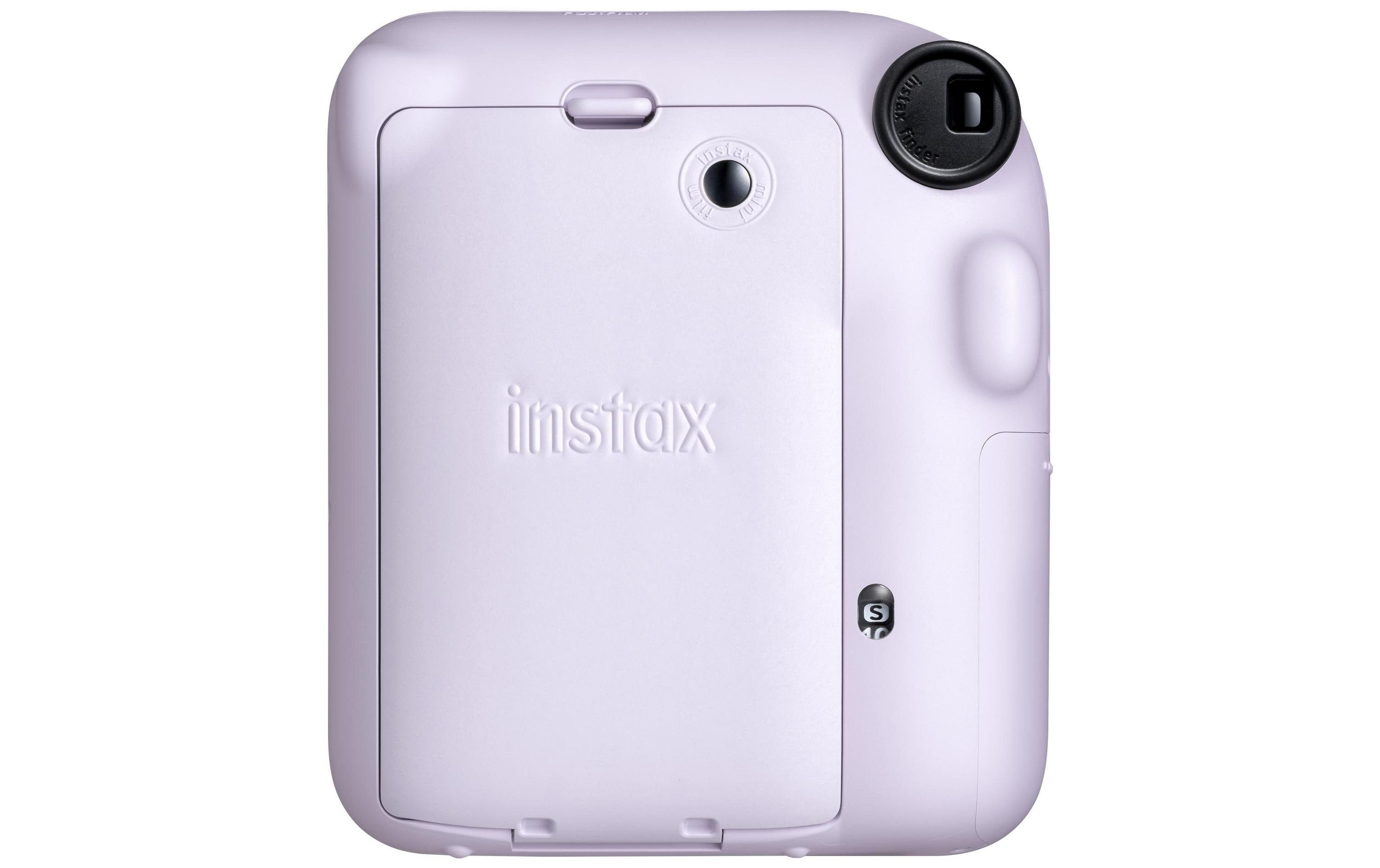 Fotokamera Instax Mini 12 ViolettSofortbildkamera mit Blitz und Selfie-Modus
