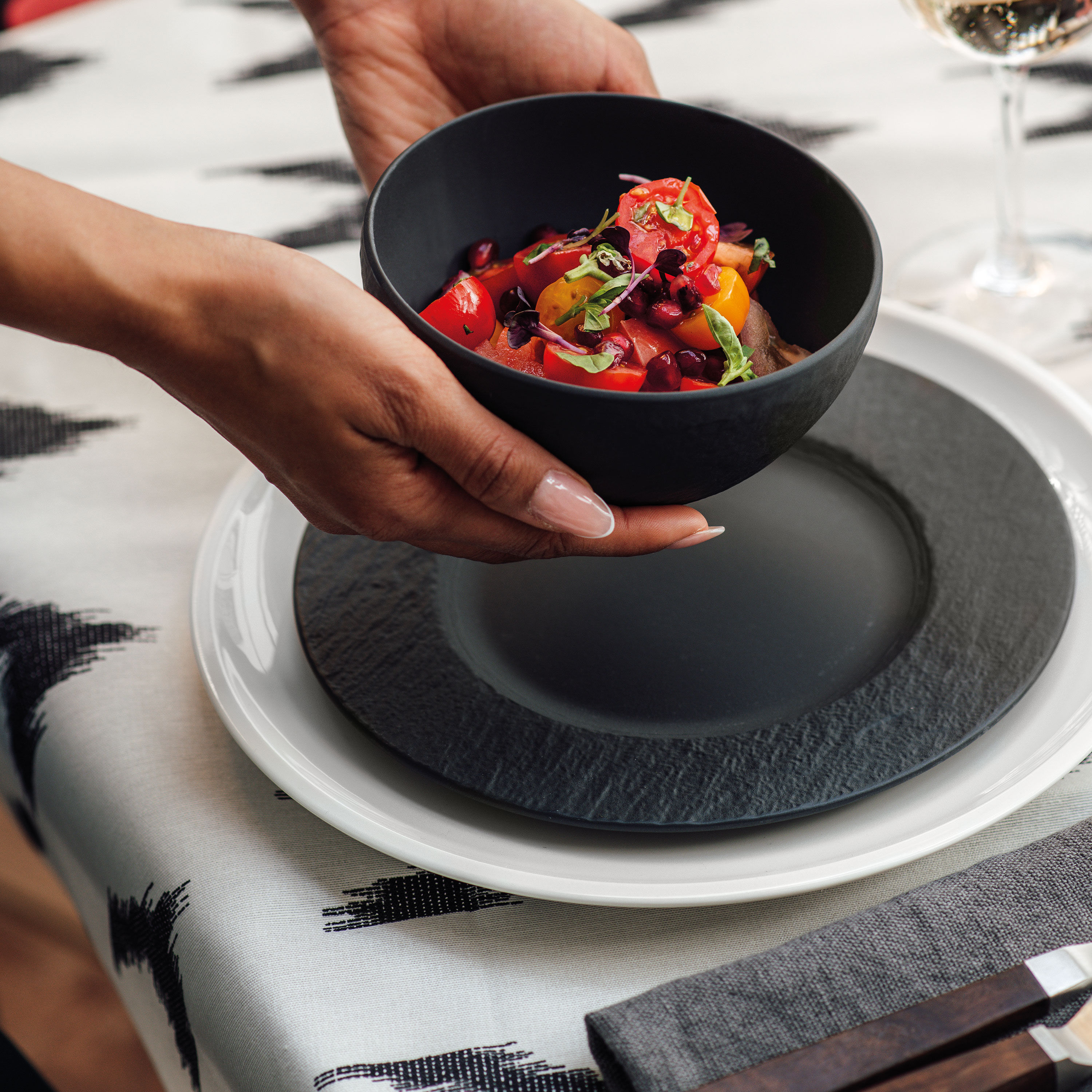 Artesano Dinner plate White, 10.6'', Premium Porcelain