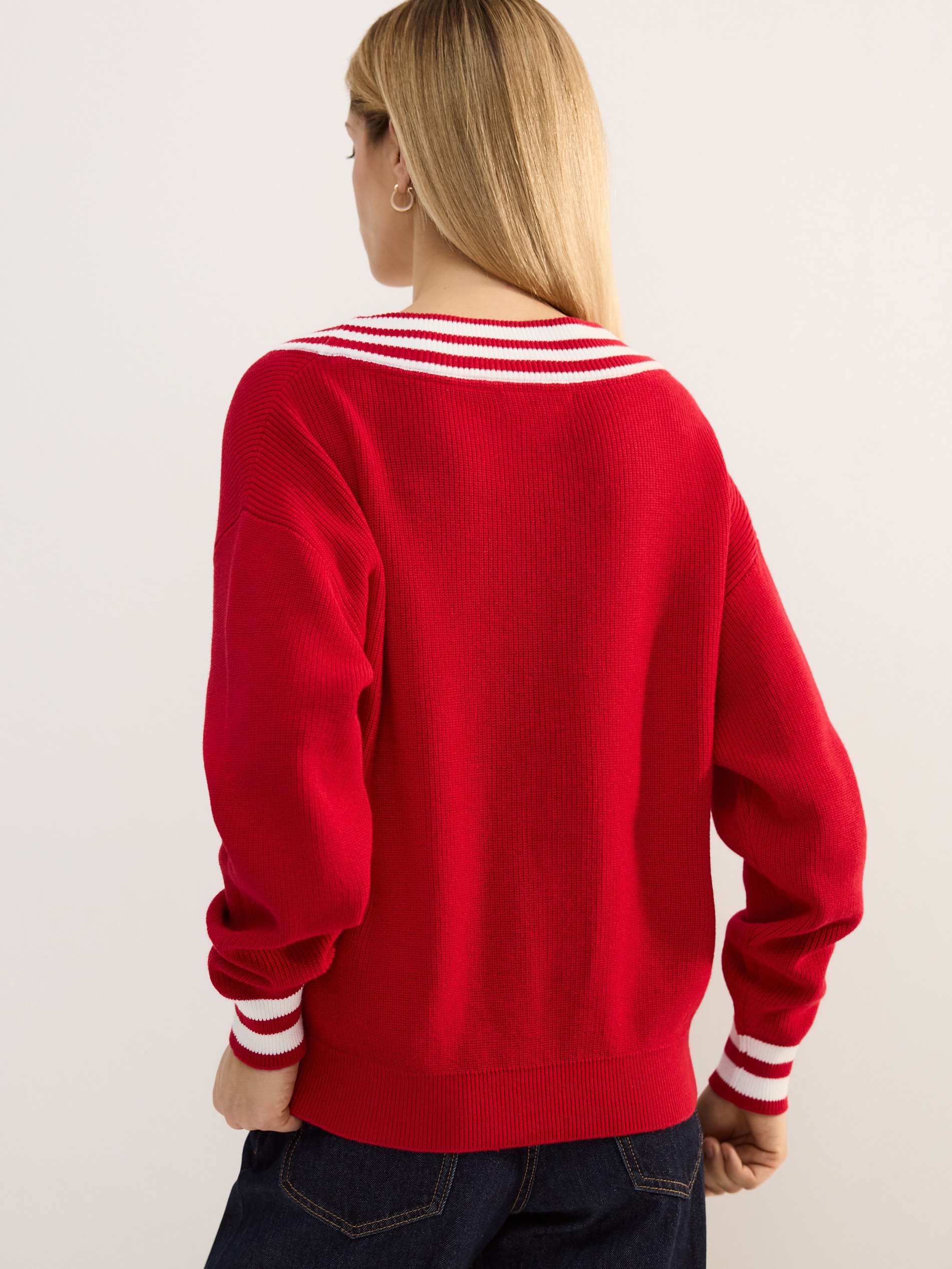 Pullover mit hohem Leinenanteil