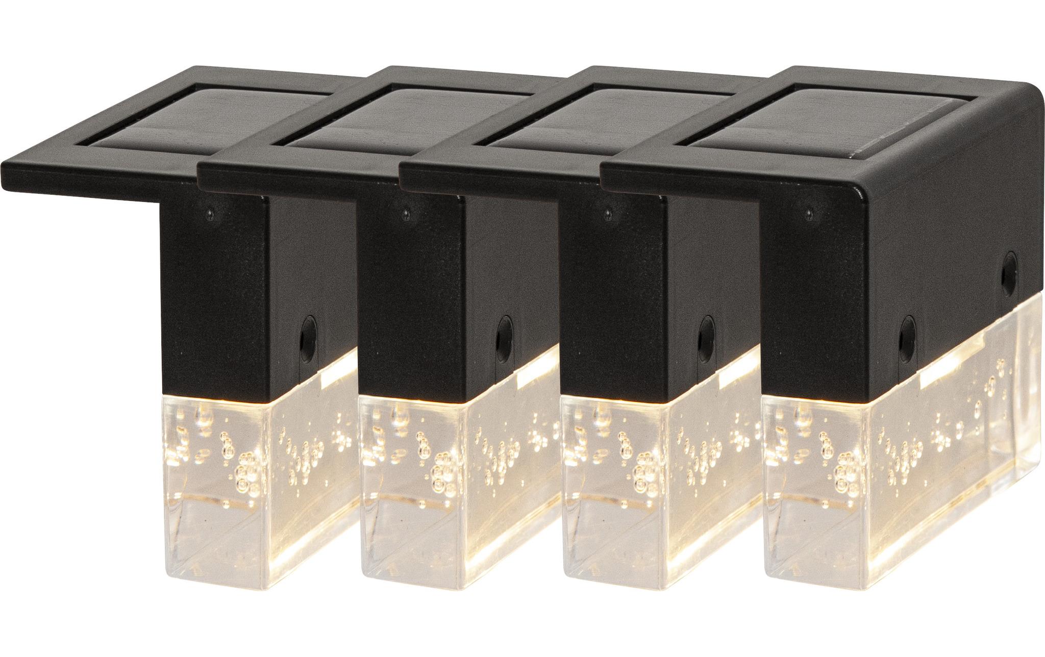 Gartenlicht Solar Wandlaterne Bubbly Fence, 4 StückSolarleuchte