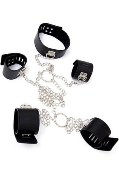 Fetish Art Chain Hogtie Hånd og fotjern