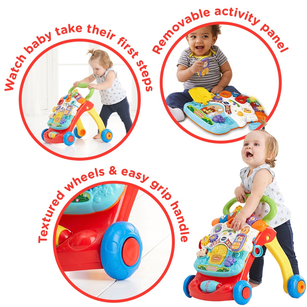 VTech First Steps Babywalker Rot