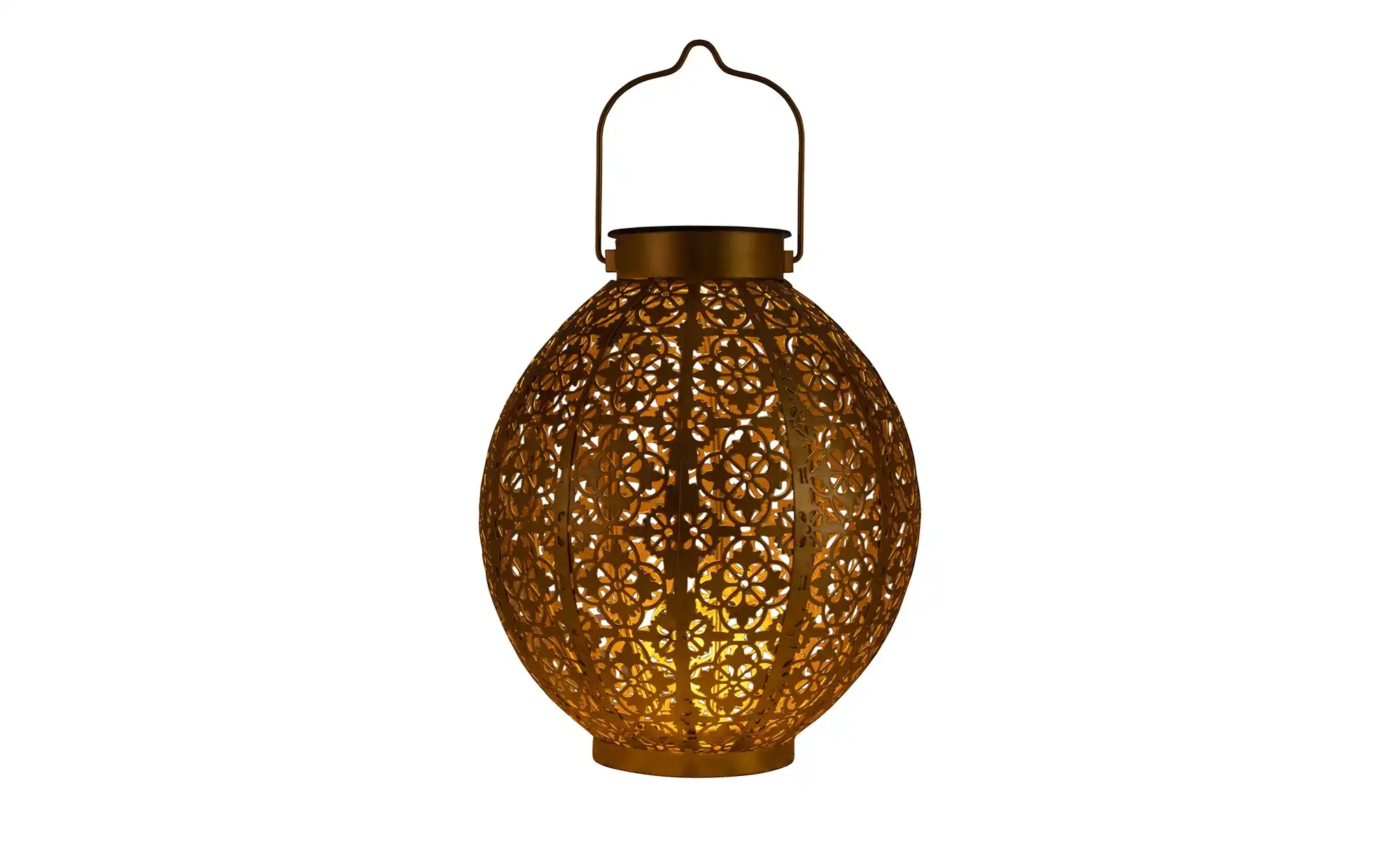 Solar-Tischleuchte, goldfarben `Kugel` Orient