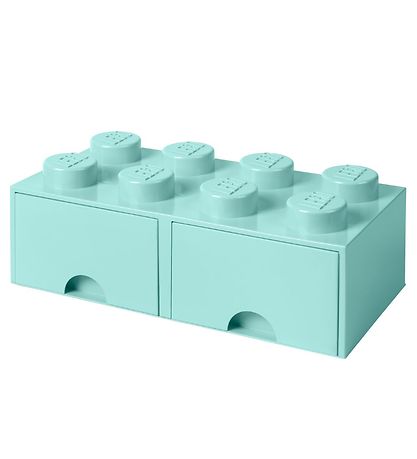 LEGO? Storage Opbevaringsskuffe - 8 Knopper - 50x25x18 - Aquabl?