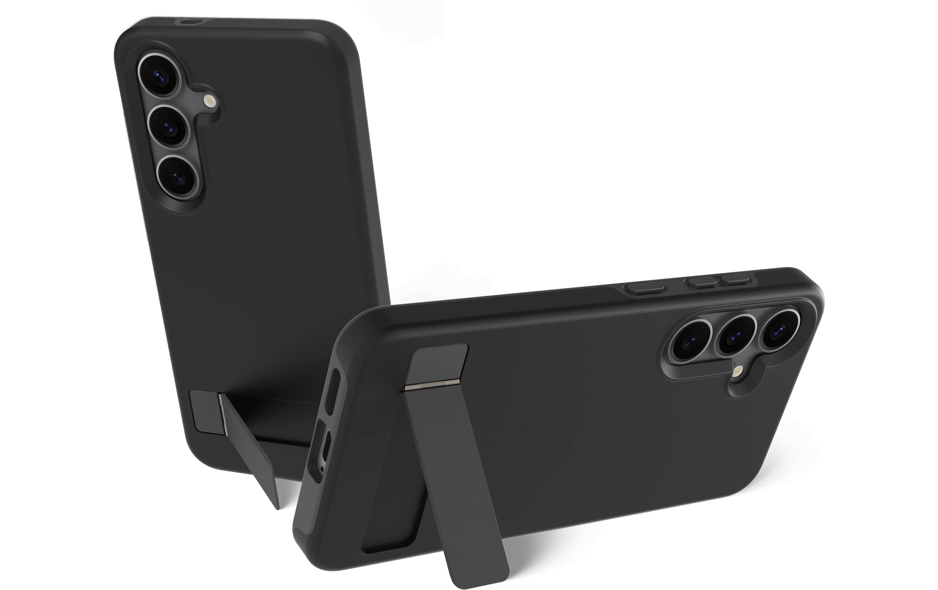 Back Cover Iceland Pro Qi2 Kick Galaxy S25 SchwarzSchutzhülle mit Qi2 für das Samsung Galaxy S25