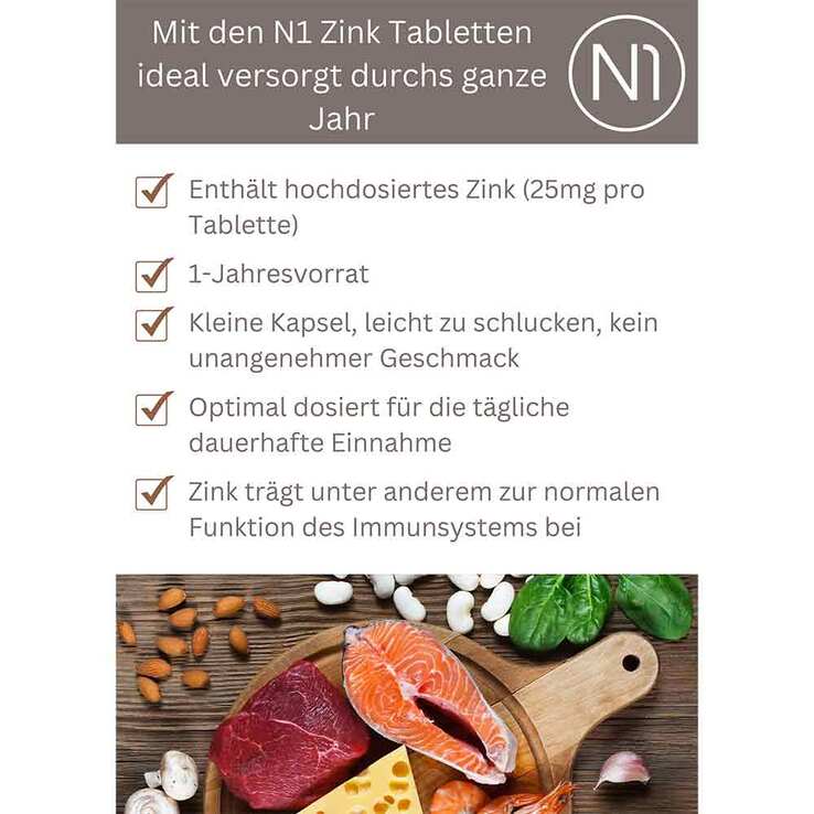 N1 Zink Tabletten, 365 St