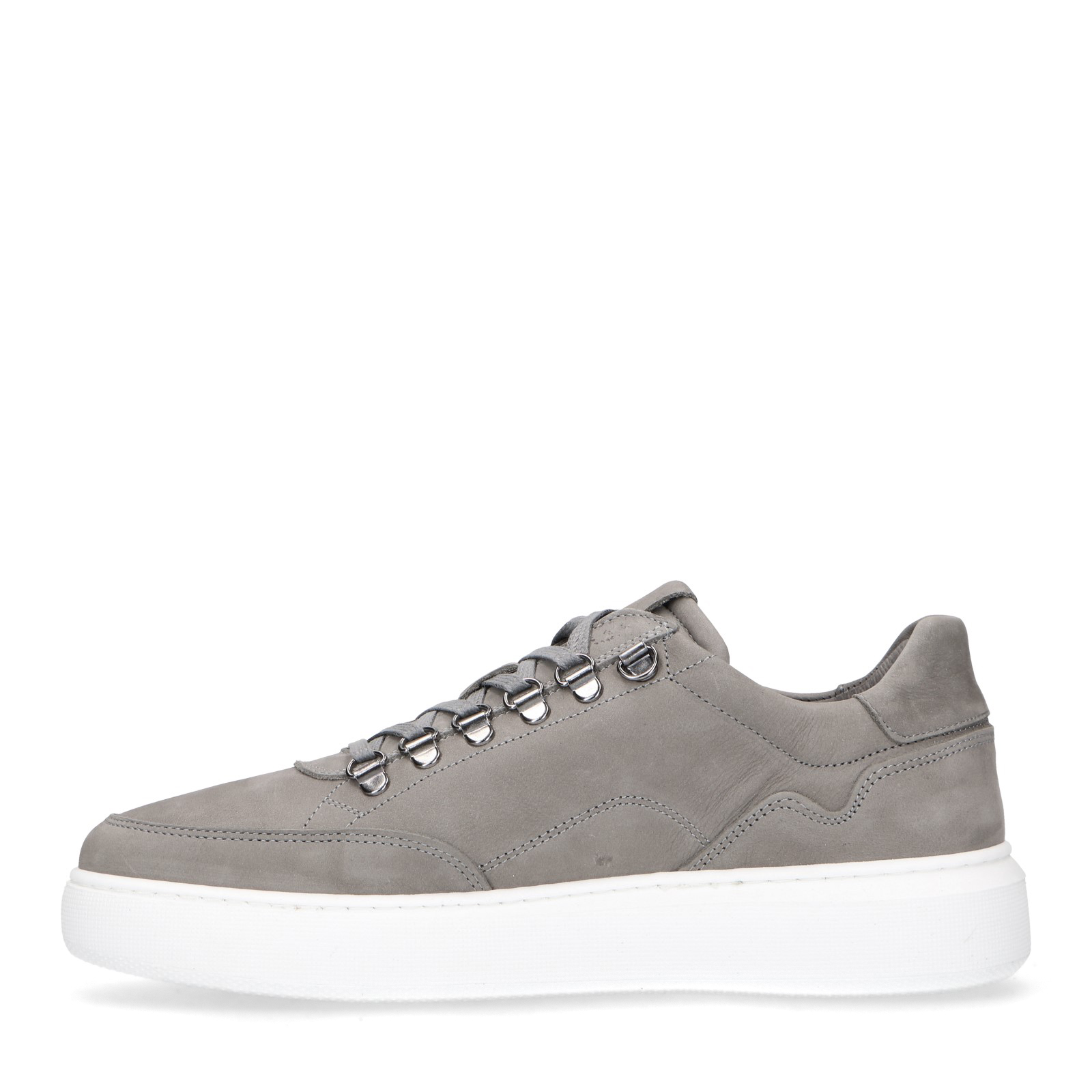 Grijze nubuck sneakers