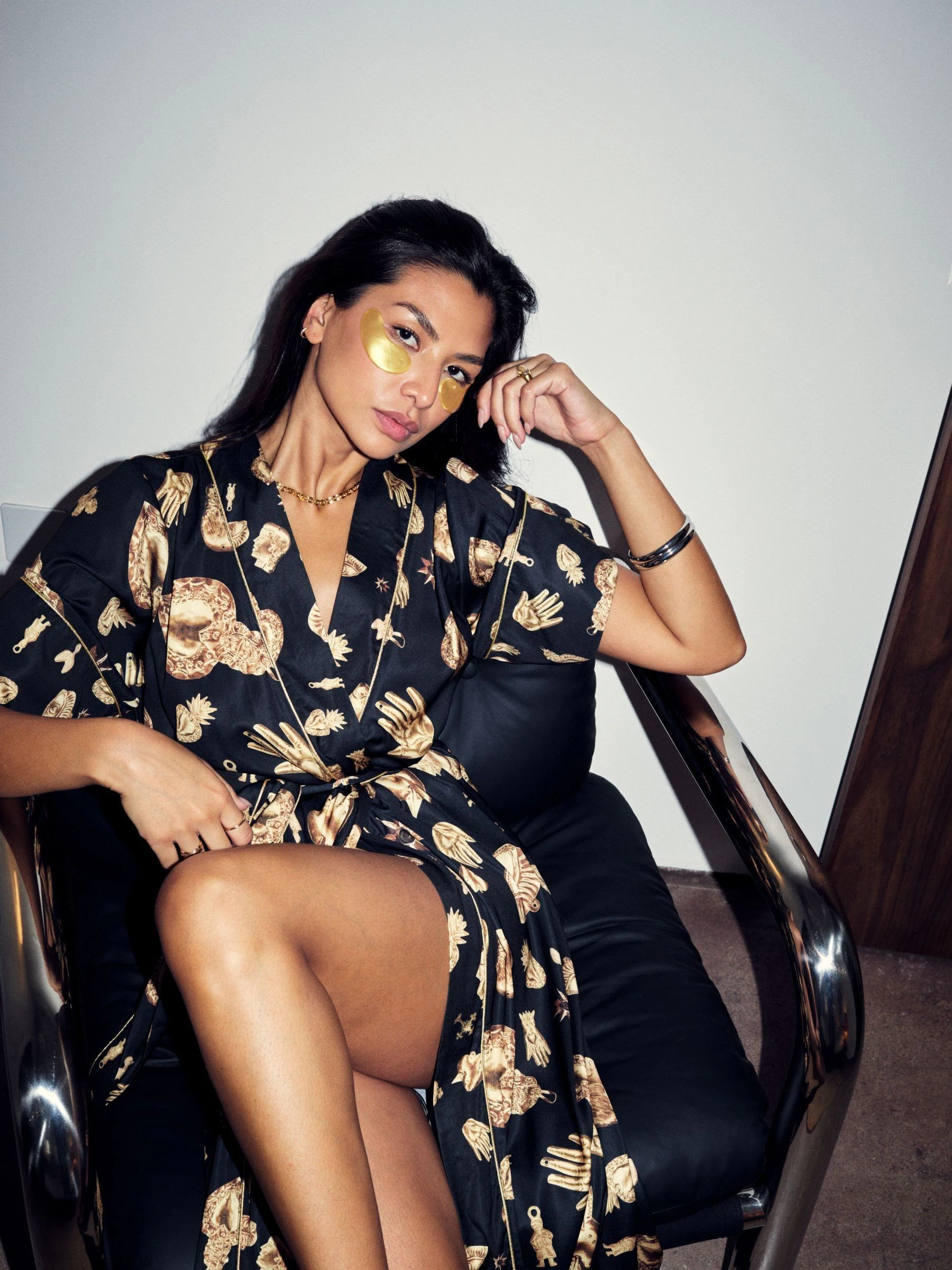 Never Fully Dressed Charm Satin Robe
