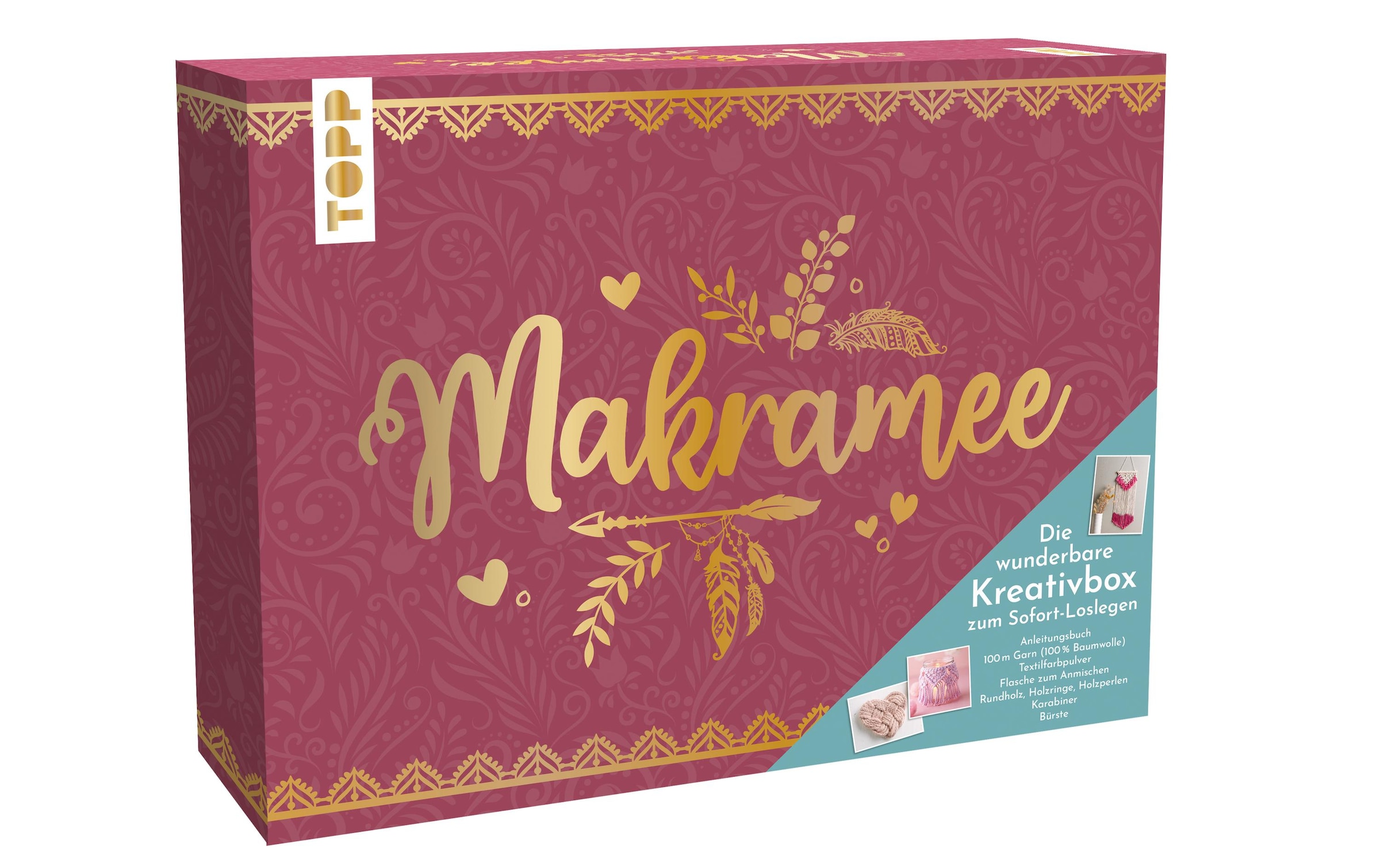 Frech Verlag Kreativset »Bastelset Makramee Kreativbox« Holzart: Esche, Schima (China, USA)
