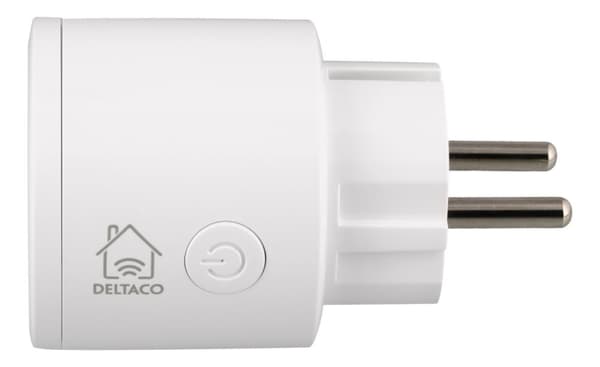 DELTACO SMART HOME-bryter, WiFi, 1xCEE 7/3, 10A, timer, 3-pk