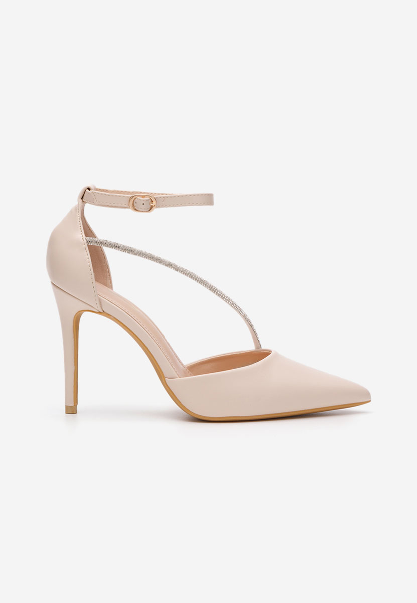 Chaussures stiletto élégantes beige Honeya