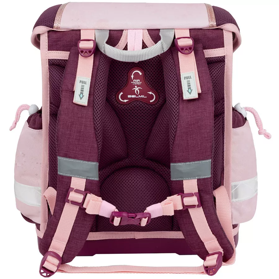 Belmil Schulranzen Classy Schulranzen Set 5-teilig mit Brustgurt Ballerina Style