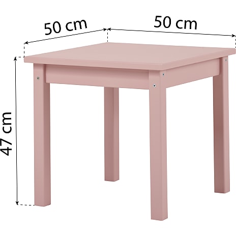 Hoppekids Mads børnebord - Pale Rose