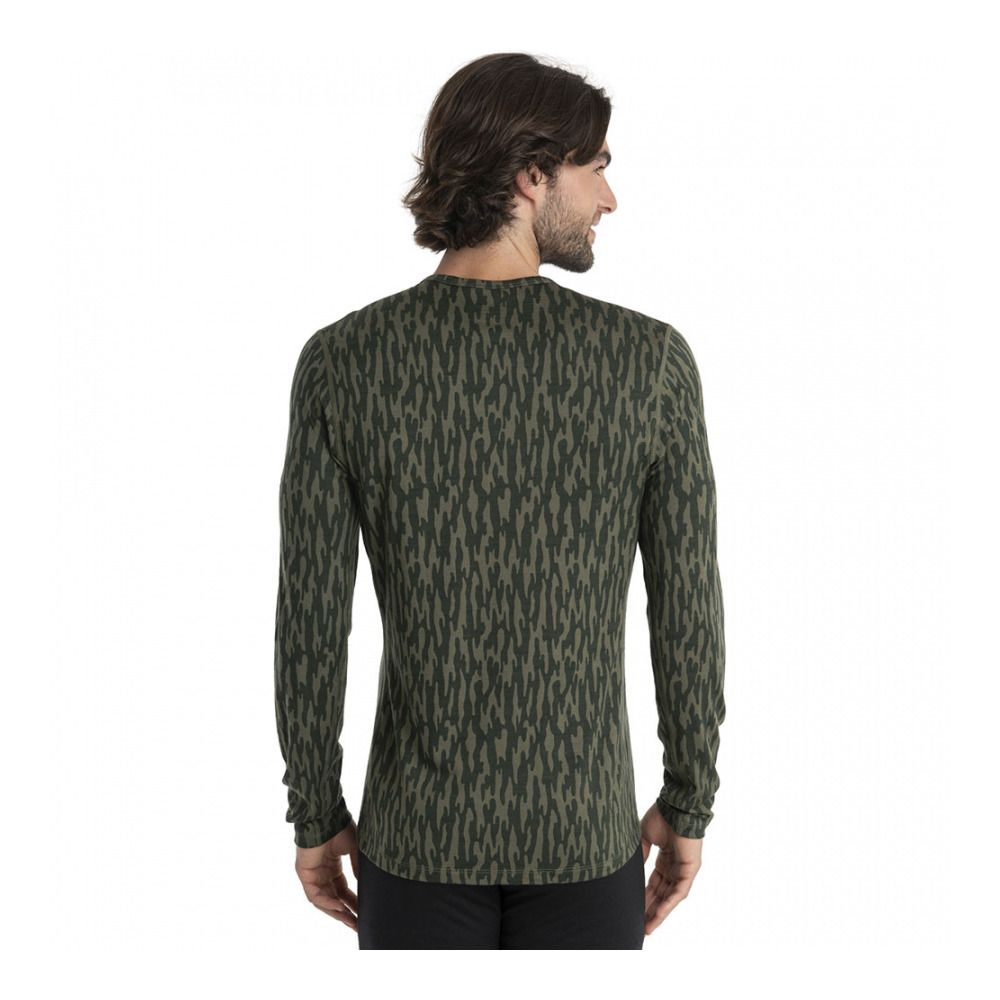 Icebreaker MERINOS 200 OASIS - Sous-couche Homme loden/loden dk/aop