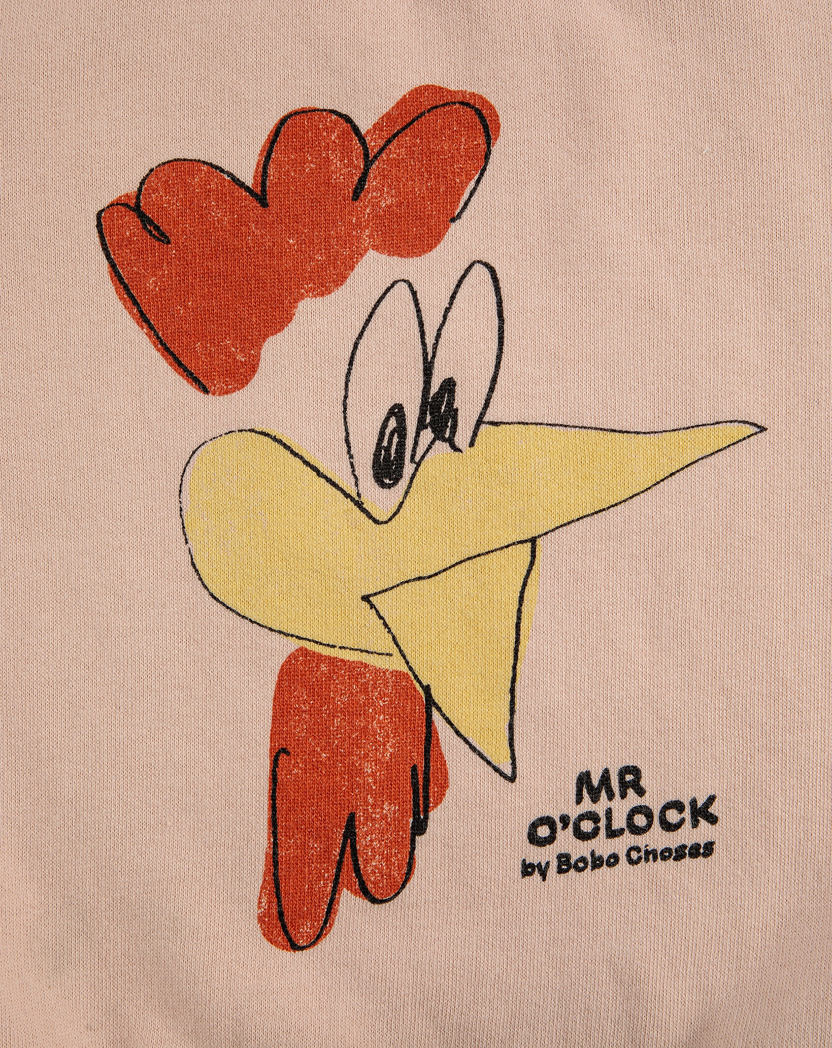 Sweatshirt MR O'CLOCK in peach