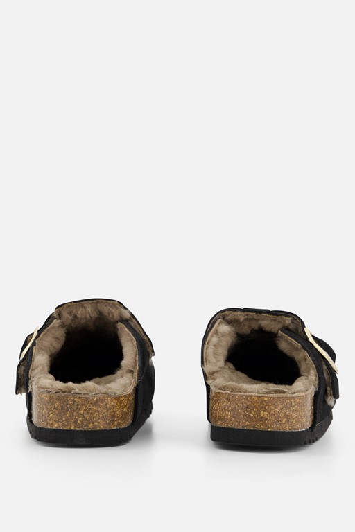 Scholl Fae Sandalen zwart Suede