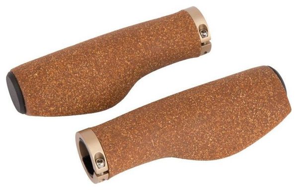 Ergotec Set de Poignées Kyoto Liège L R=130mm marron