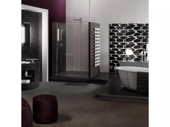 Receveur de douche à carreler 140 x 100 WEDI Fundo Primo écoulement centré + bonde horizontale + kit d'étanchéité + colle 320