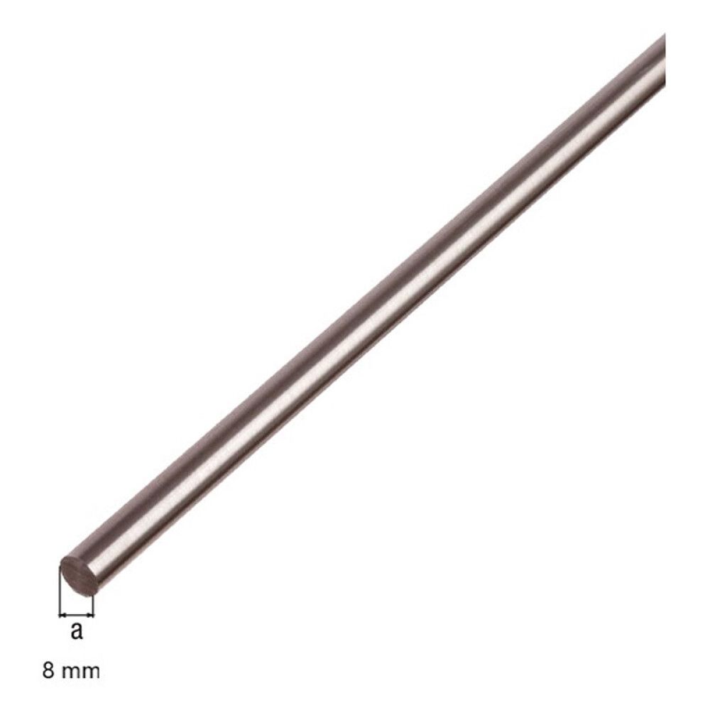 RØR GAH ALBERTS Ø8X8MM 2M RUSTFRITT STÅL