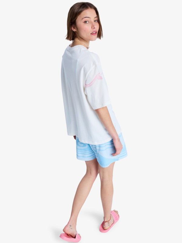 Hangloose Placed T-Shirt à manches courtes Blanc Femme