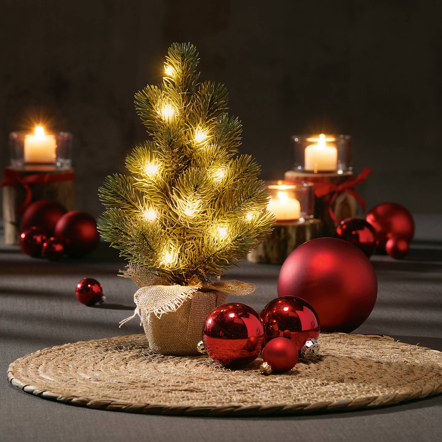 LED-Tannenbaum im 2er-Pack